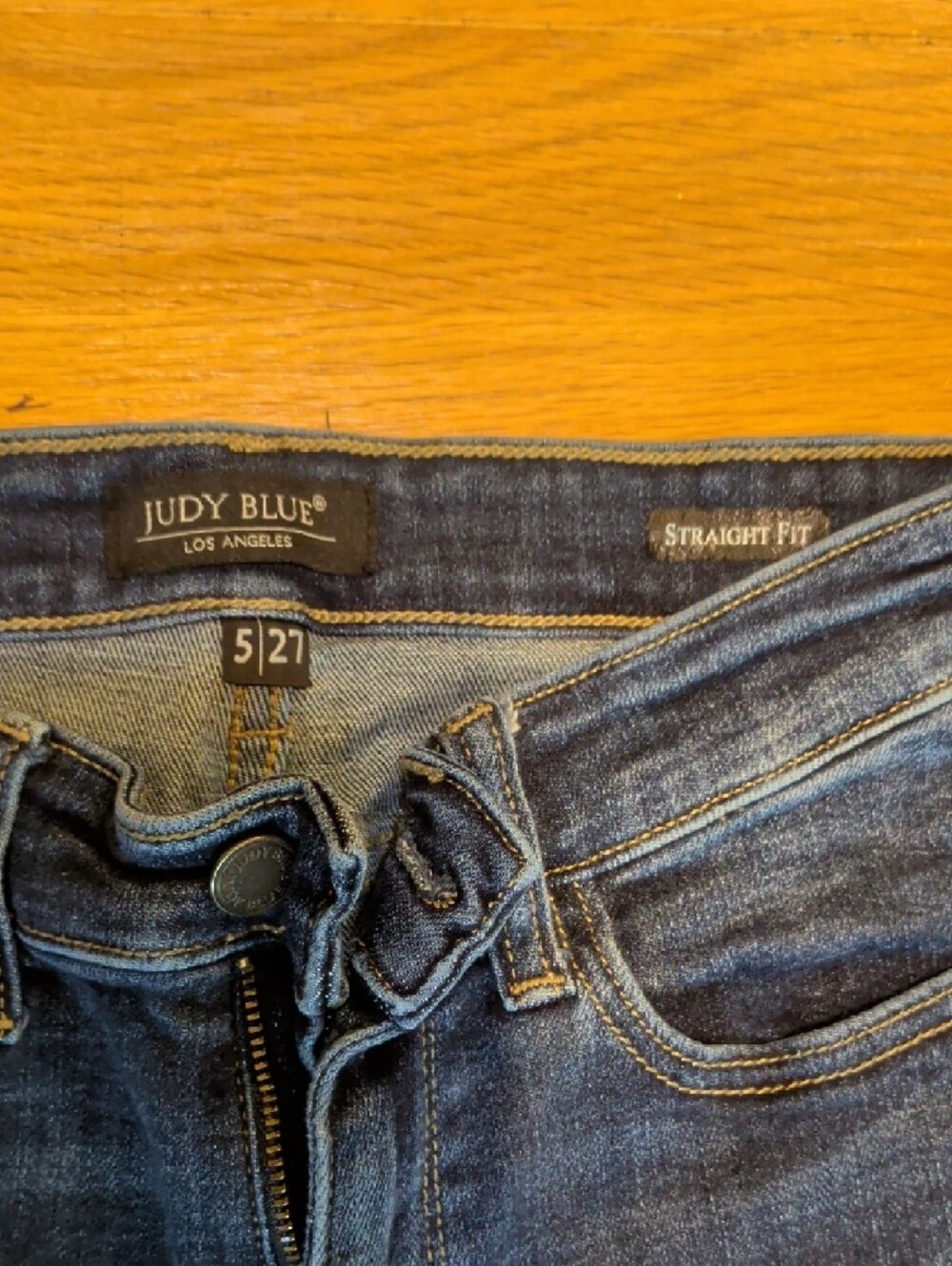 Judy Blue Dark Wash Straight Leg Jeans - Picture 2 of 5